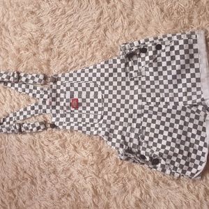 Dickies checkered shortalls